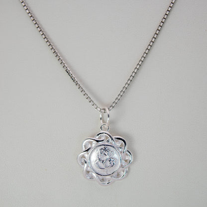 Sterling Silver Heavenly Ganesha Pendant (Pendant only, without chain)