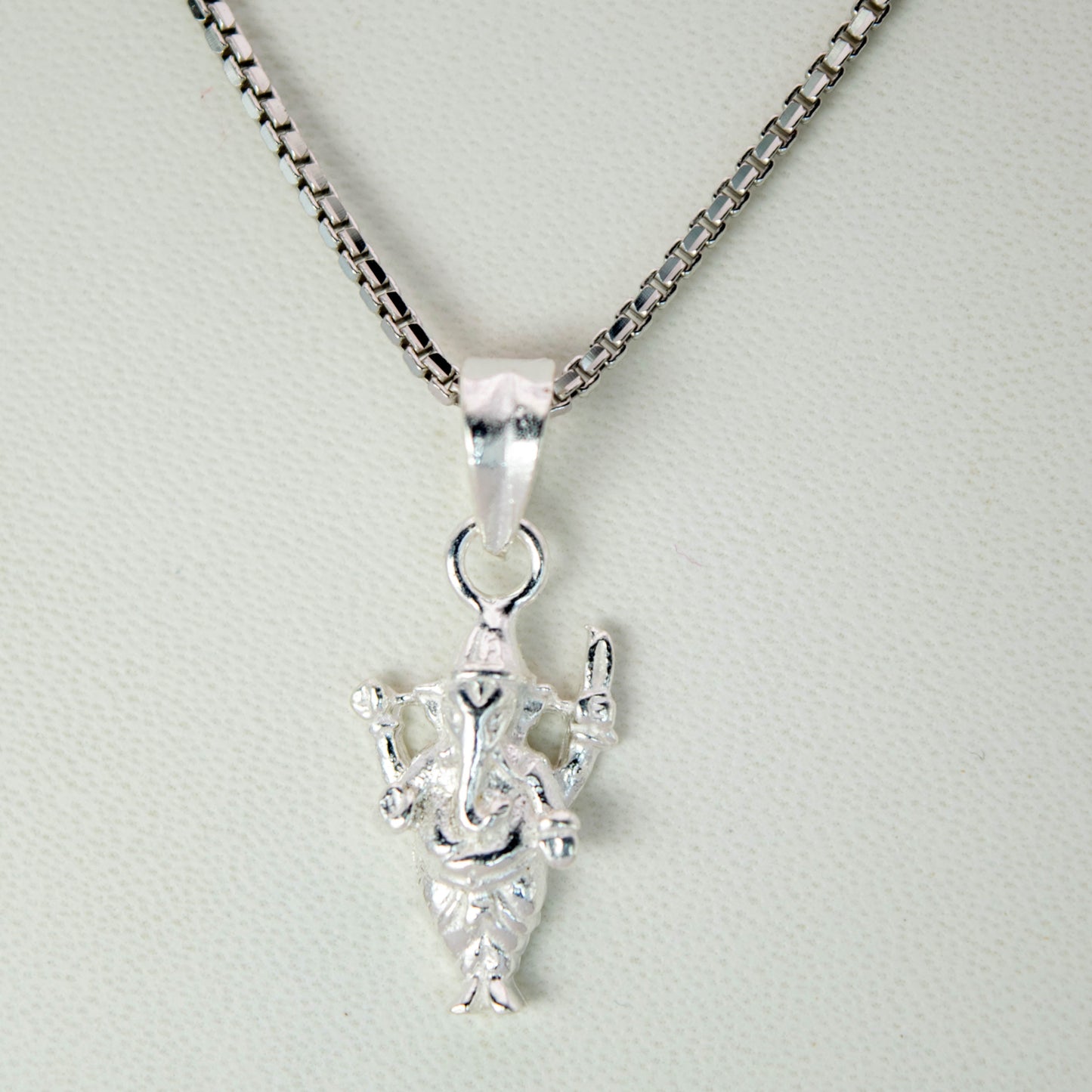 Sterling Silver Full Ganesha Pendant (Pendant only, without chain)