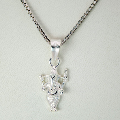 Sterling Silver Full Ganesha Pendant (Pendant only, without chain)