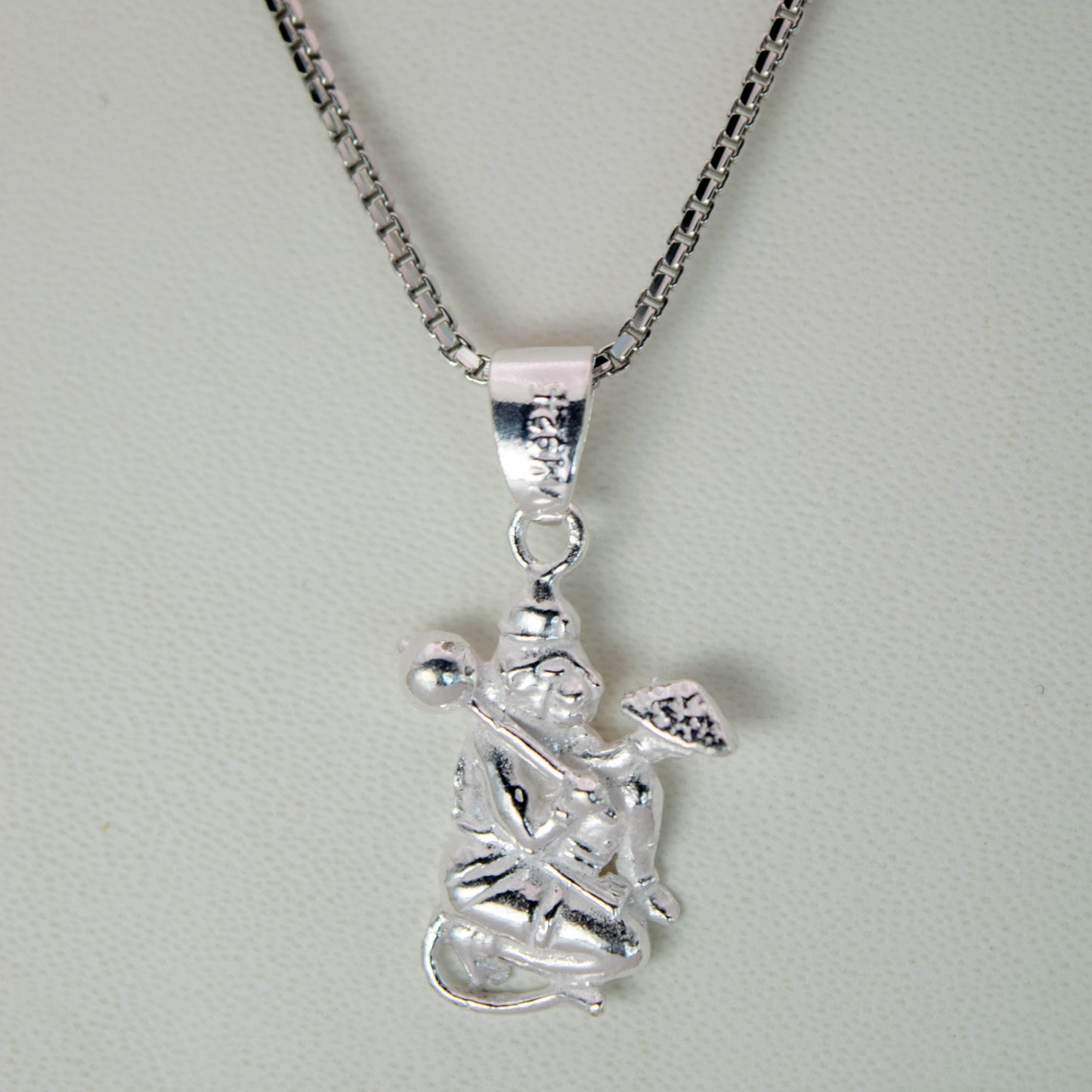 Sterling Silver  Hanuman Pendant (Pendant only, without chain)