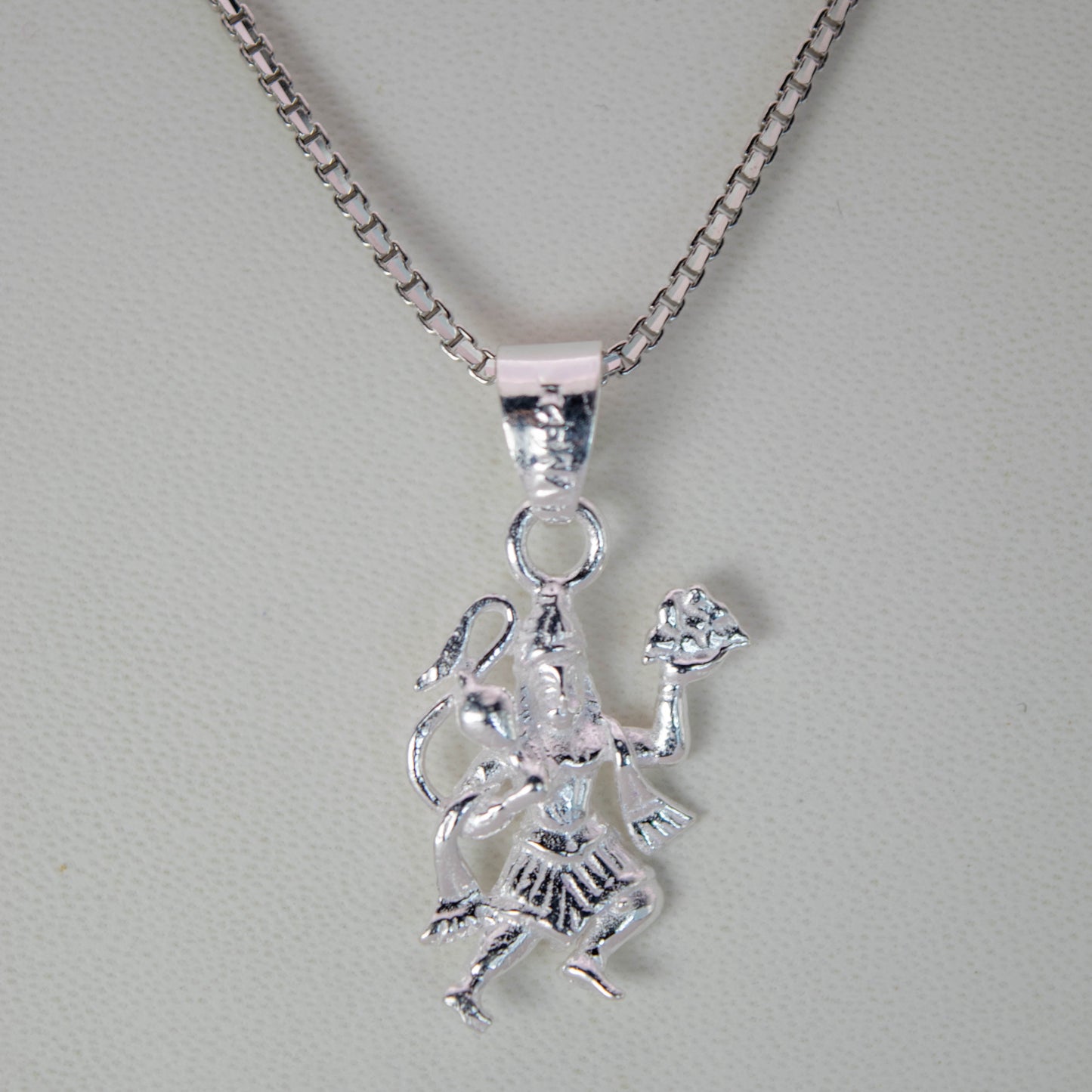 Sterling Silver Sacred  Hanuman Pendant (Pendant only, without chain)