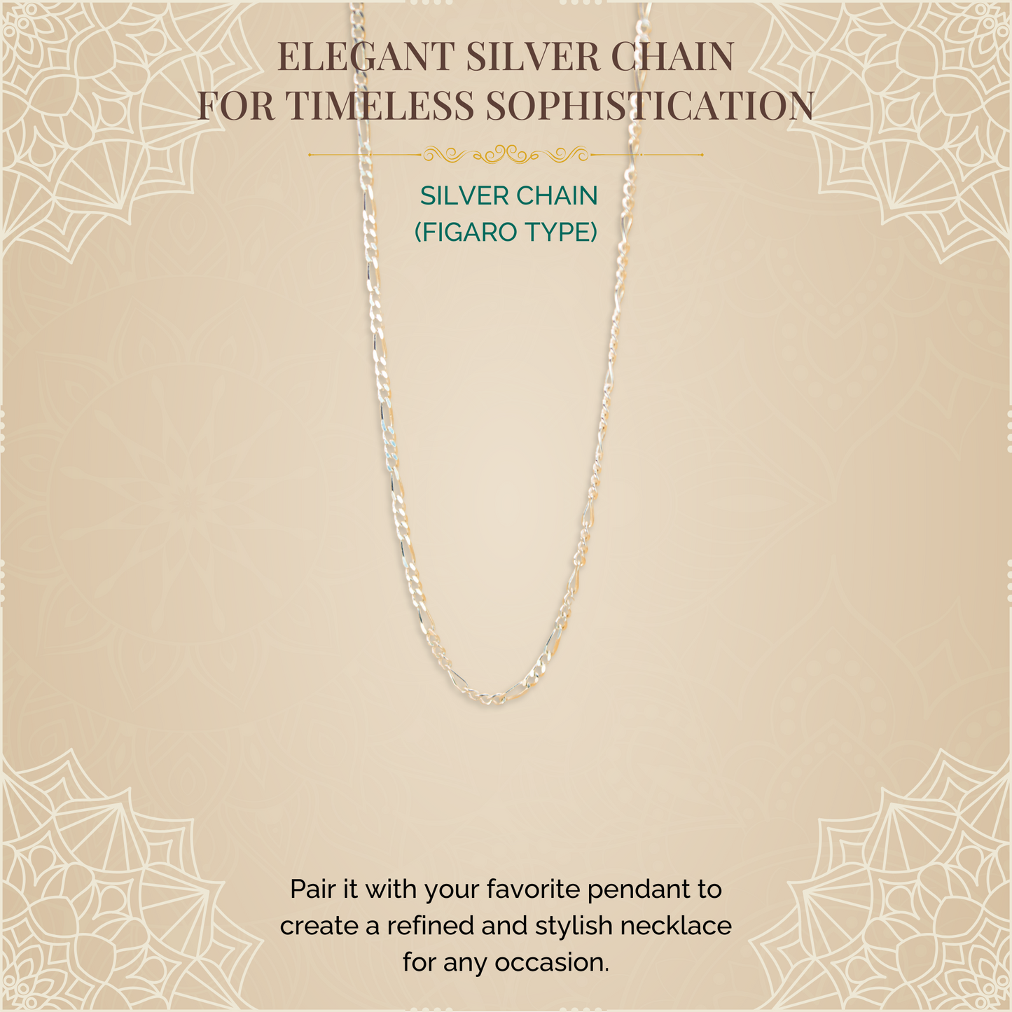 Silver Chain (Figaro Type)