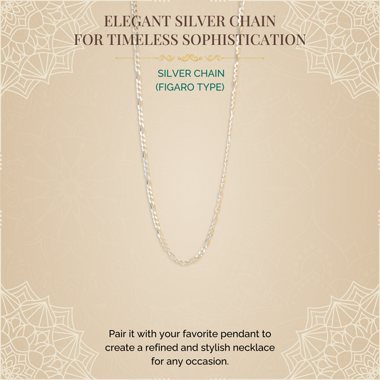 Silver Chain (Figaro Type)