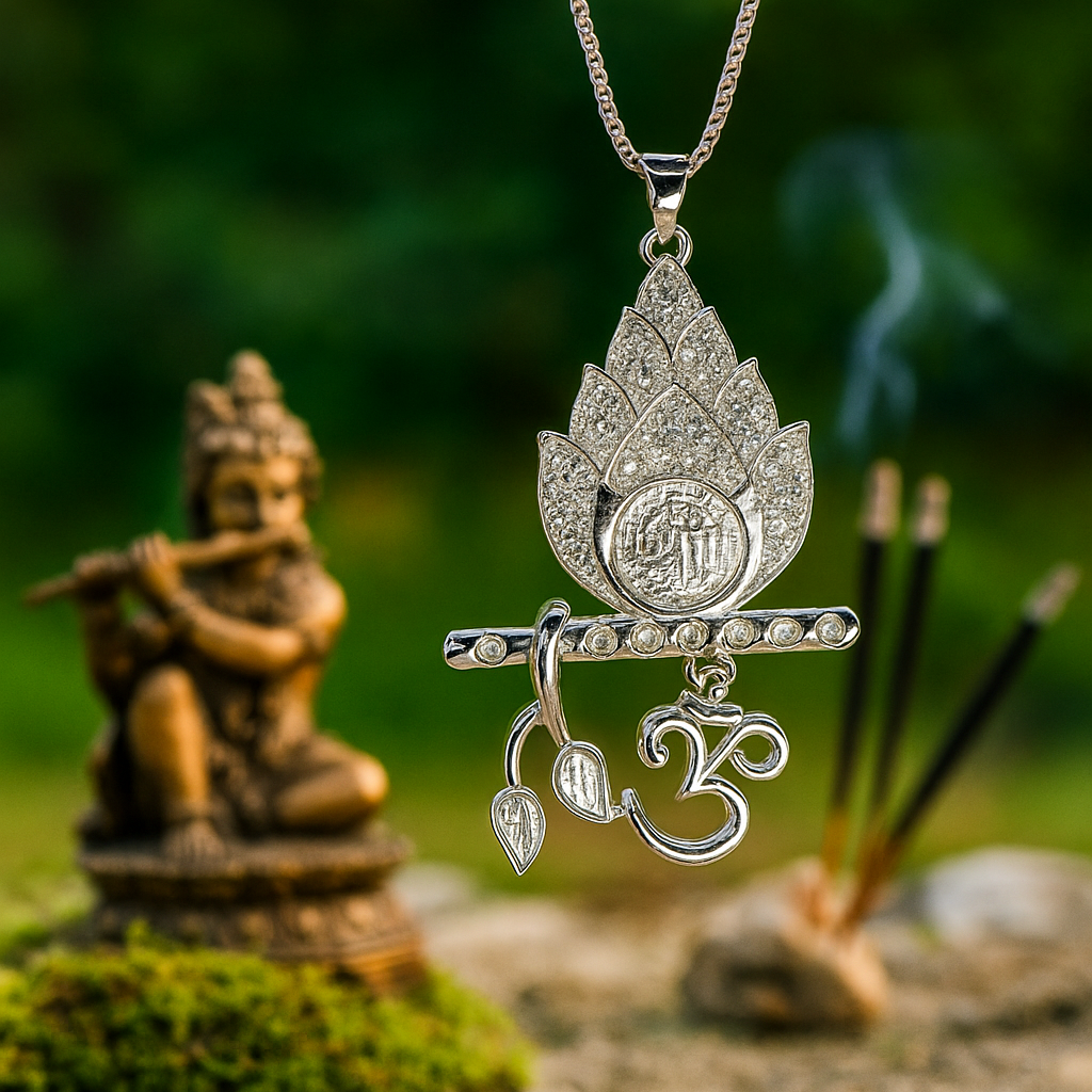 Silver pendant necklace 