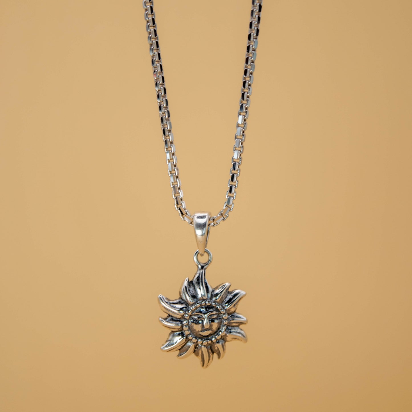 Sterling Silver Surya Pendant (Pendant only, without chain)