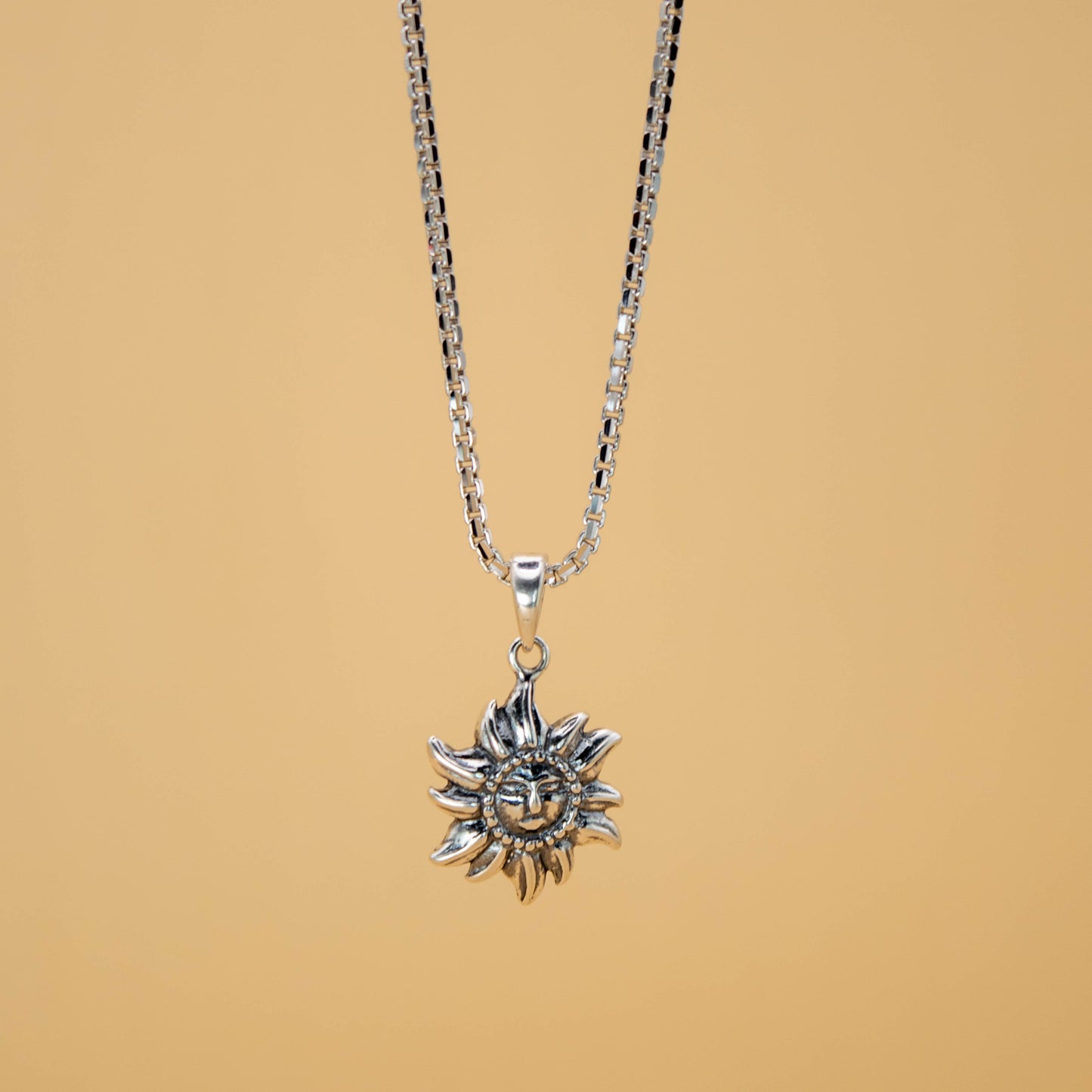 Sterling Silver Surya Pendant (Pendant only, without chain)