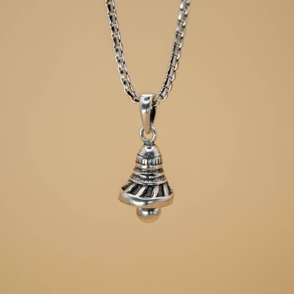 Sterling Silver Nandi Bell Pendant (Pendant only, without chain)