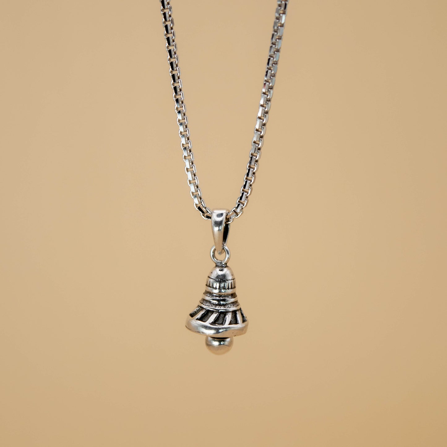 Sterling Silver Nandi Bell Pendant (Pendant only, without chain)