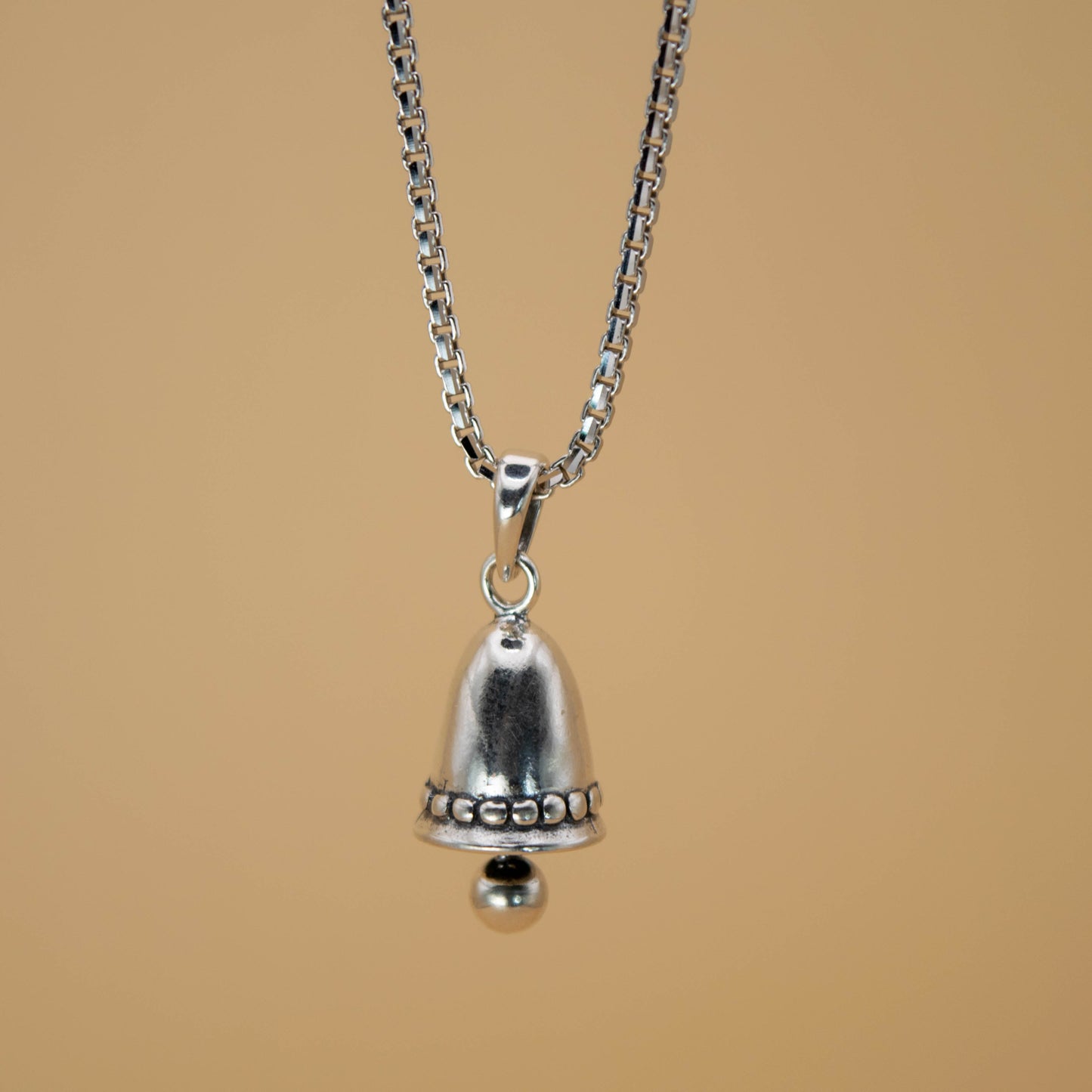 Sterling Silver Nandi Bell Sacred Pendant (Pendant only, without chain)