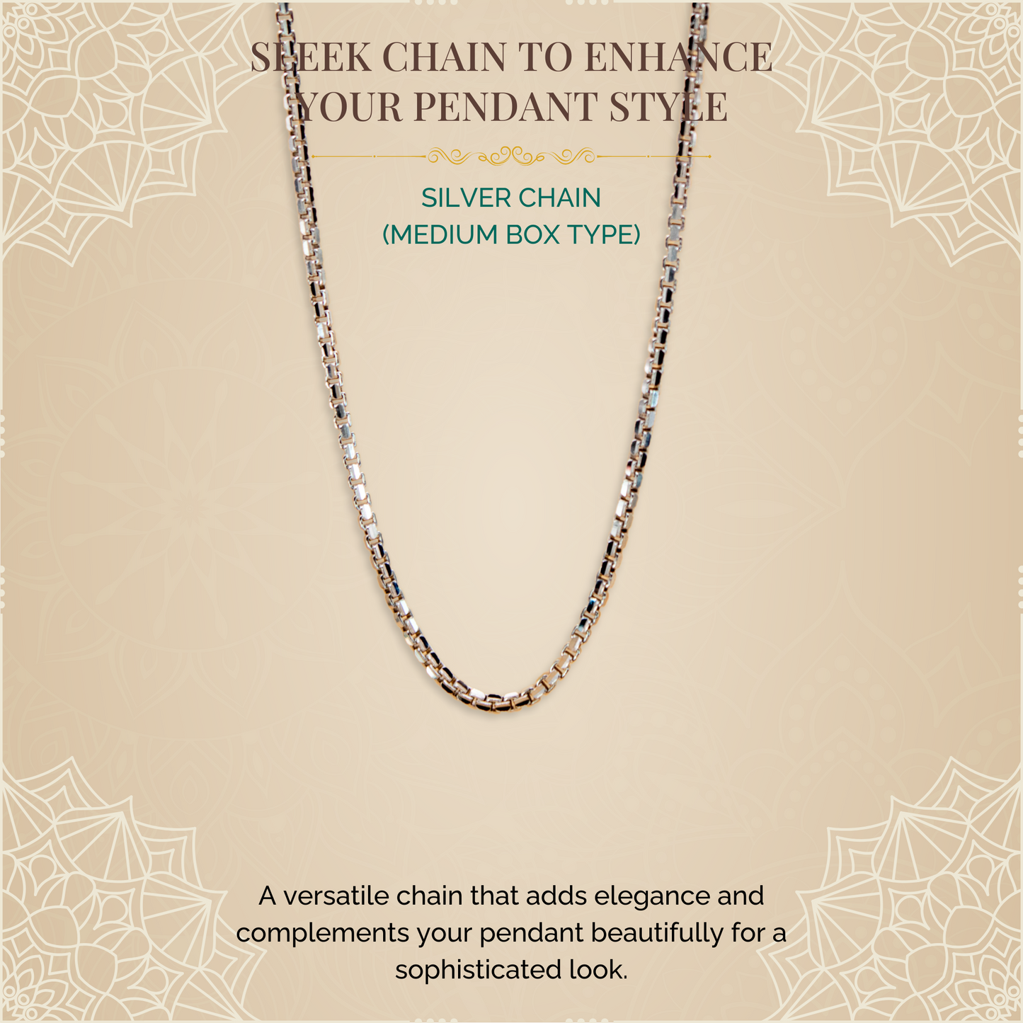 Silver Chain (Medium Box Type)